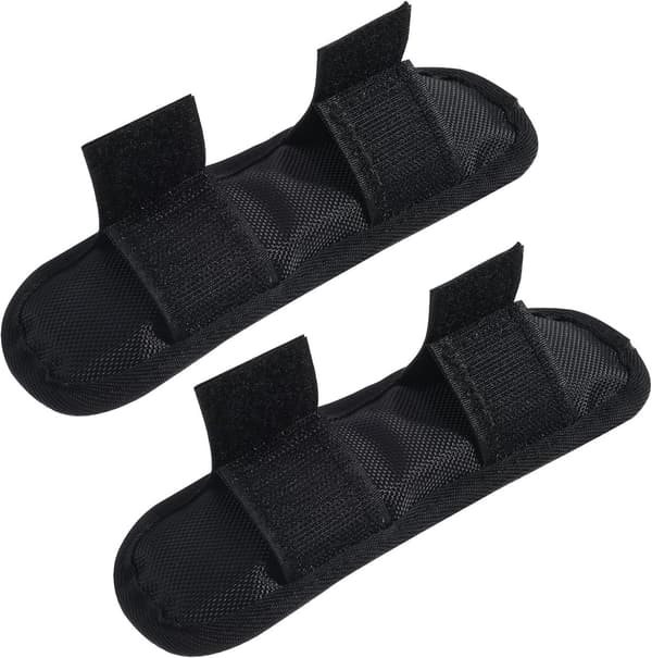 2-pack Backpack Shoulder Strap Pads - Functional and Comfortable - Black