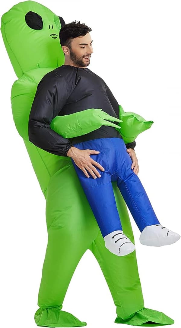 Oppusteligt Alien Kostume Voksen 150-190cm