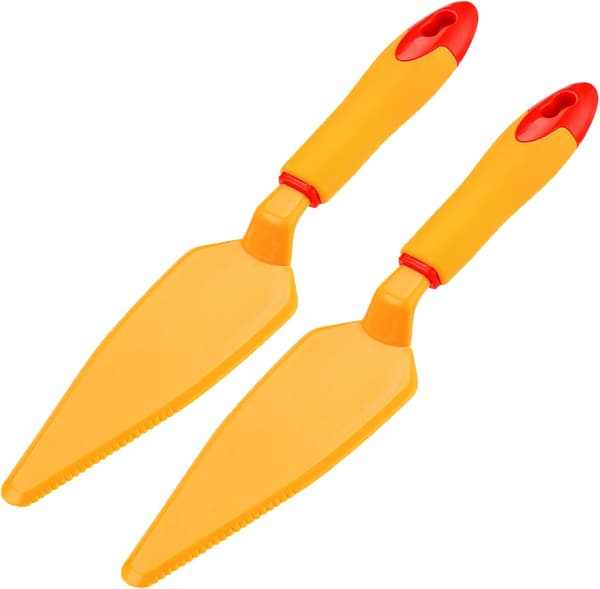 Kakekutter i plast, kakespade, pizzakutter 2 deler