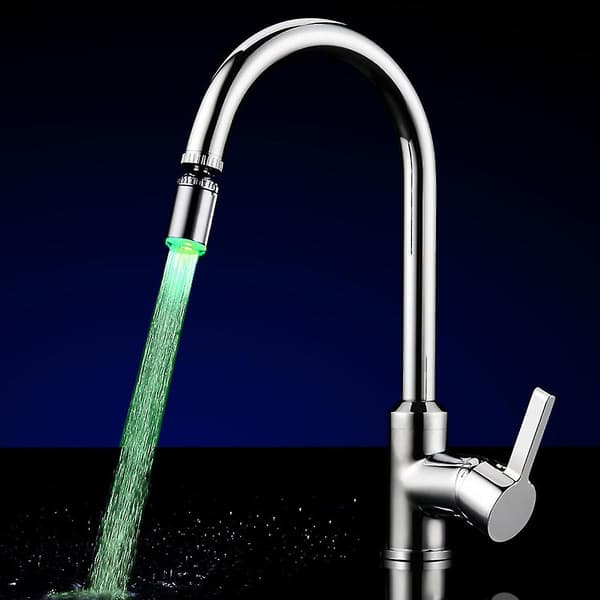 LED Chrome Kitchen Faucet Pull Out Spray Single Handle Swivel Spout