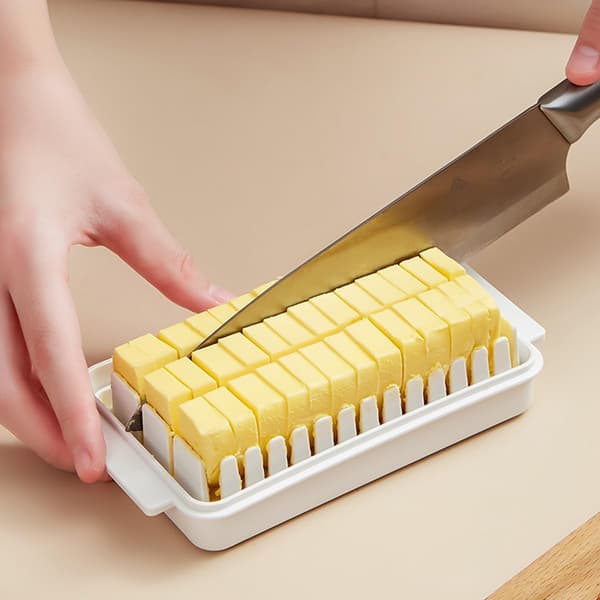Butter Dish with Lid, Butter Container and Storage Box for Countertop (Small Size)