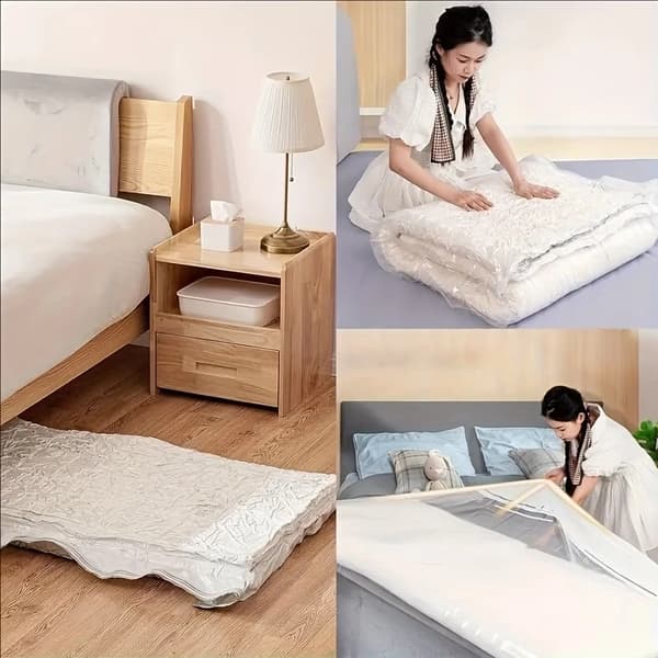2-pack Vakuumförvaringspåse för Madrass 220x110 cm, Kläder, Flytt & Förvaring 2pcs 220*110cm