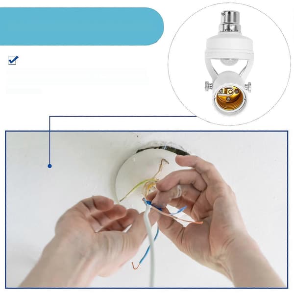 Sensorlampeholder B22 Sensorlampefatning Justerbar B22 Sensorlampeholder[LD]
