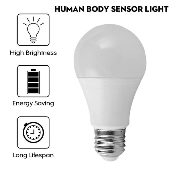 Radar bevægelsessensor LED-pære, 12W (svarende til 100W), E27 Sc