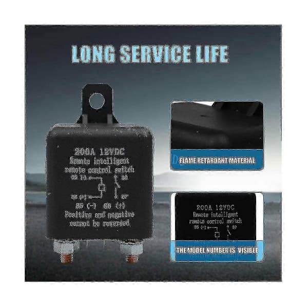 Remote Control Battery Disconnect, Wireless Remote Control Battery Disconnect, 12V 200A Double - Perfect