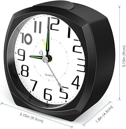 Bordsklocka silver digital LCD temperatur larm ny kontorsdag klocka