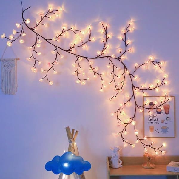 Peach Blossom LED String Light (144 LED, 8 Light Modes, 230 cm - White)