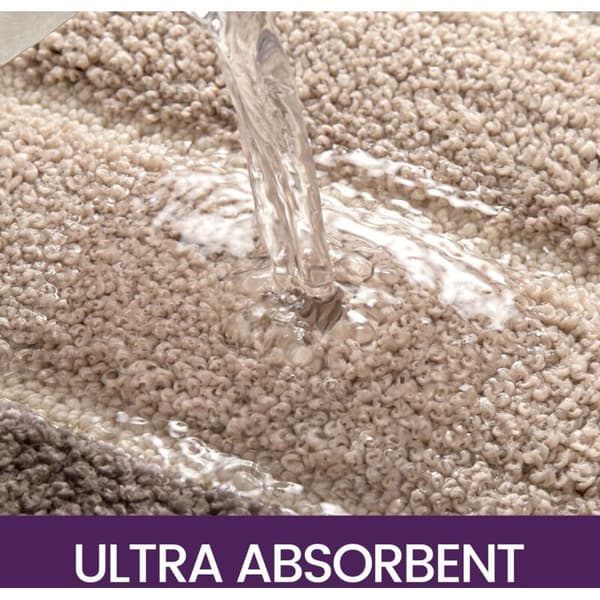Halkfri badrumsmatta, maskintvättbar, vattenabsorberande, 50 x 80 cm, beige