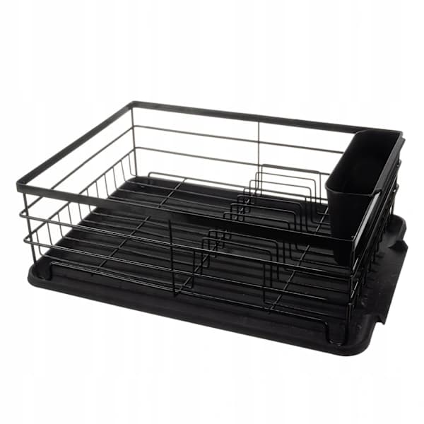 Opvaskestativ Sort Metal - 44 x 31 x 14,5 cm sort