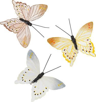 Fantasiaset 3 kpl kangasta klipsillä 10cm Cult Design multifärg multicolor
