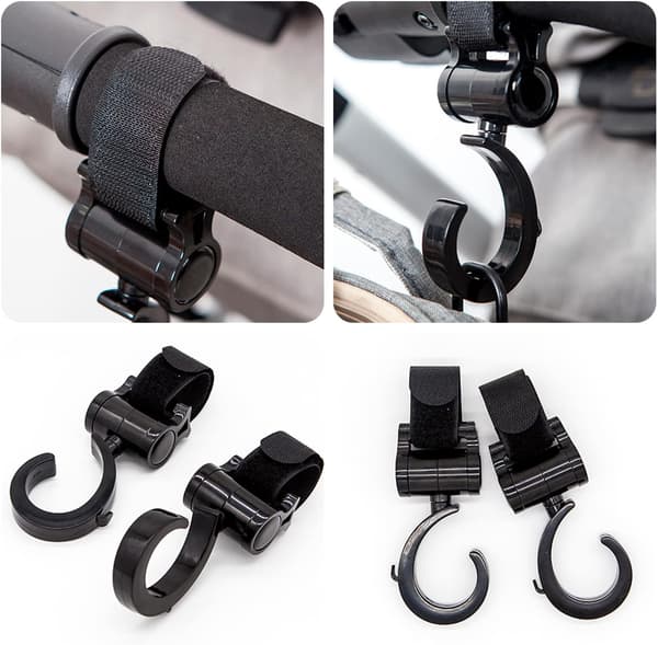 Stroller Hook for Hanging Your Shopping Bags, Stroller Hook Accessories. Pack of 2 Universal Fit