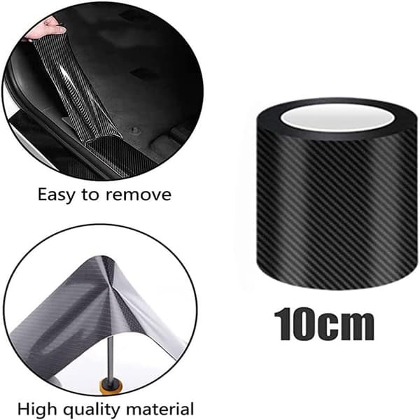 10M Carbon Fiber Sticker Bumper Protector, Waterproof Self-Adhesive