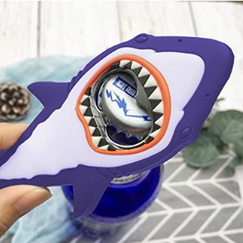 Pulloavaaja Hai Magneetti 3D Sarjakuvaeläin Baari Keittiötarvike Sininen