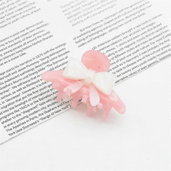 Akrylhårklemme, Klassisk luksuriøs diskret modehårklemme Pink Pink