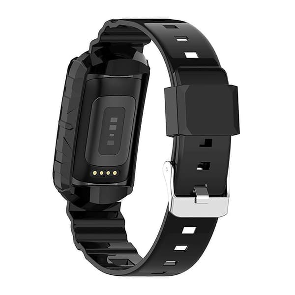 Integrated Wristband Strap for Fitbit Charge 5/4/4SE/3/3SE (Black)