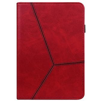 Stribet læderetui til tablet til Xiaomi Redmi Pad SE (rød)