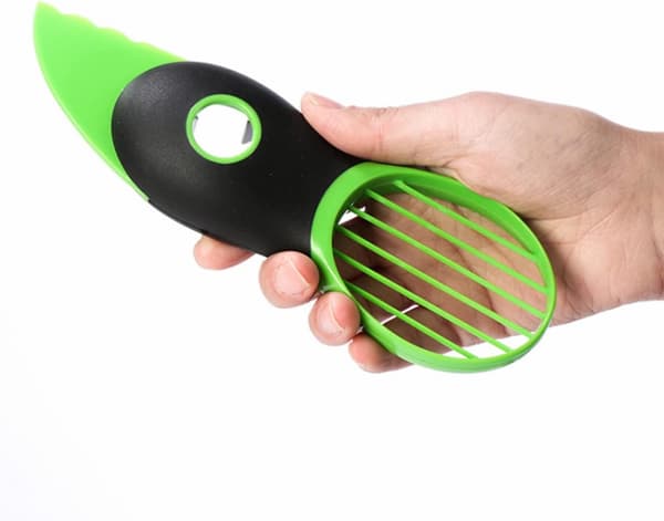 2 Pcs Avocado Slicer Multifunctional Fruit Cutter Peeler Pitter 3-in-1 Avocado Tool for Fruit Kiwi Mango