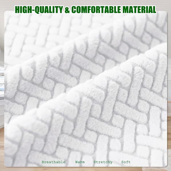 Washable Chair Covers 4-Piece Set with Backrest Removable White for Home Dining Bar Stool Compatible with Kitchen Bars Hotels