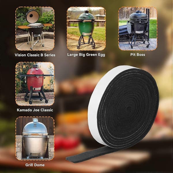 Selvklæbende BBQ-røgforsegling 15 fod til Kamado-grill Big Green Egg FT 15