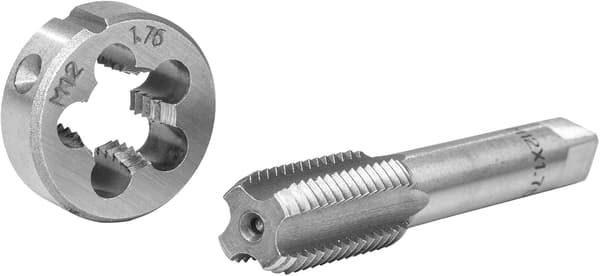 Metric tap and die set with case, 32 pieces