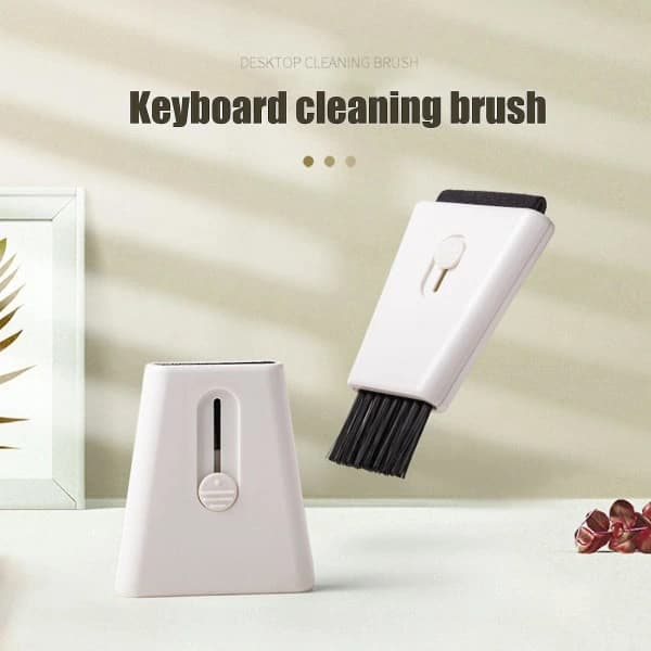 Double-sided Laptop Cleaner, Retractable Design, Fiber Brush for Keyboards and Tablets