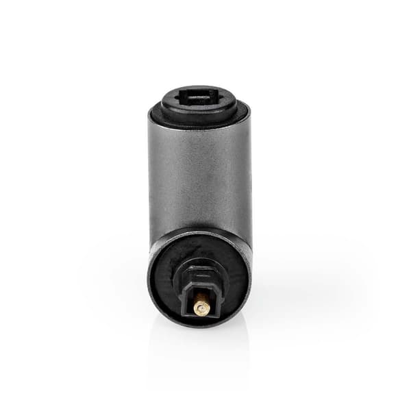 Nedis TosLink-adapter 90° aluminium grå Antracit