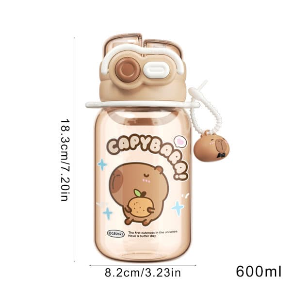 Stylish Capybara Water Bottles with Capybara Water Cup for Family and Work Environment