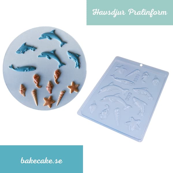 Pralineform Havsdjur Chokladform - BWB 9293 Transparent transparent
