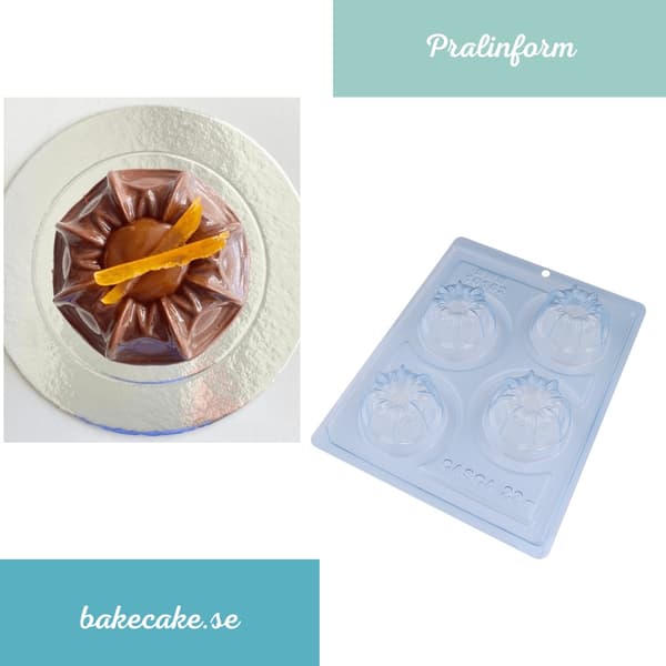 Pralineform Chokoladeform - BWB 10102 - Special 3-delt form Transparent transparent