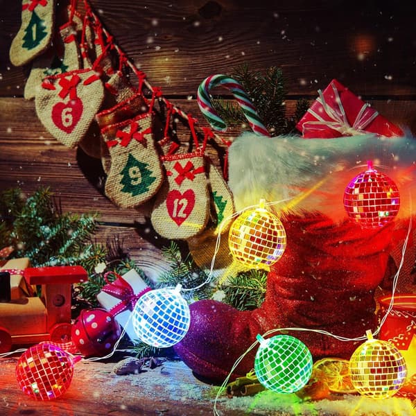10 LED-discopallovalosarja, 150 cm discopallovalot, discopartyvalot, minidisco