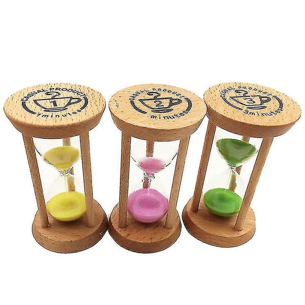 Timeglass i tre 30 sekunder+1 + 2 + 3 + 5 +10 minutters timer Kreativ gave Studiedekorasjon-4