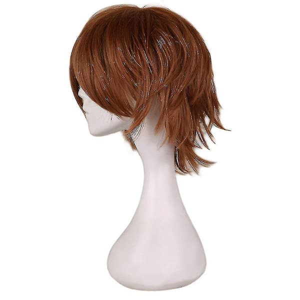 Trendy kort lige cosplay-paryk til kvinder, CJY lysebrun light brown