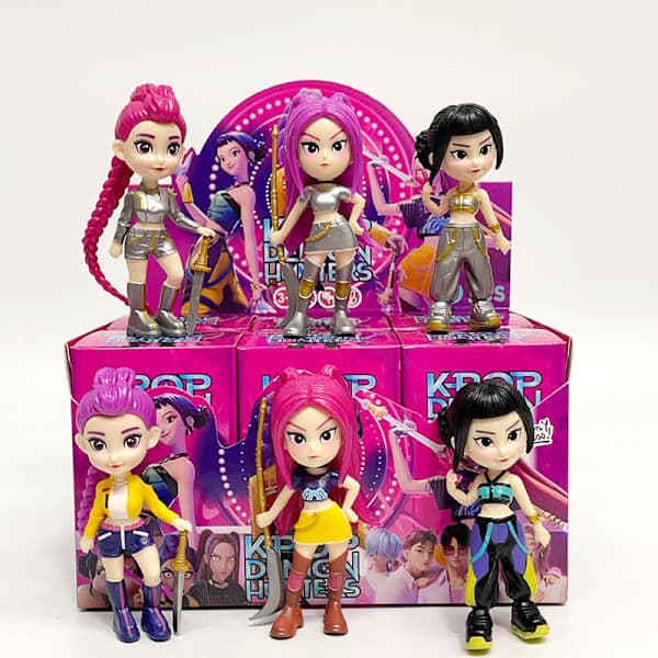 K-POP Demon Hunter figur blind box trendy legetøjsdukke ornament (6 figurer)-FX-
