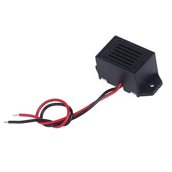 15 st Elektronisk Summer Buzzer DC 3V 5V 9V 12V 100 dB 400 Hz ABS Svart