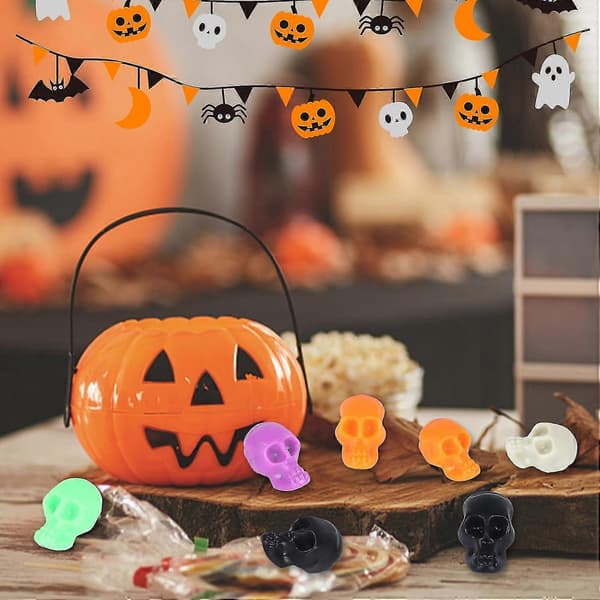 Halloween Dekoration Mini-kranier 3D Realistisk Indendørs Udendørs