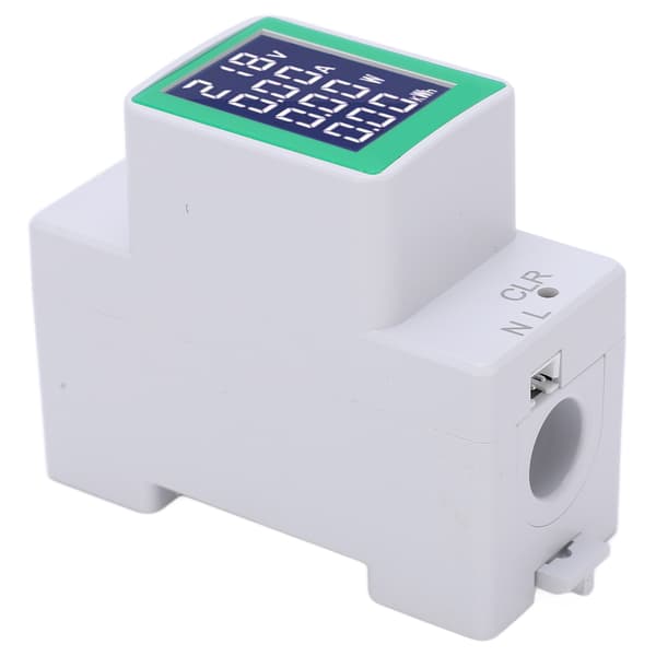 PZEM‑008 LCD digitalt display amperemeter voltmeter multifunksjonell skinne wattmeter AC 50‑300V