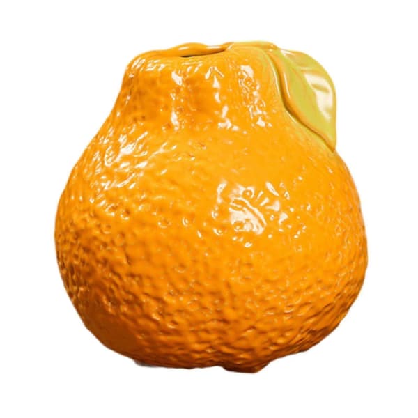 Fruit-shaped ceramic vase for plants and flowers, wedding table and home decor