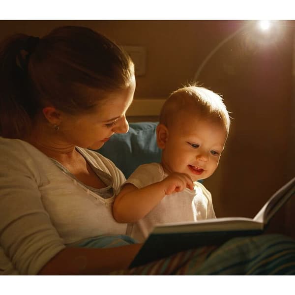 Vegglampe Leselampe 3W LED 3000K Svanhalslampe Hvit