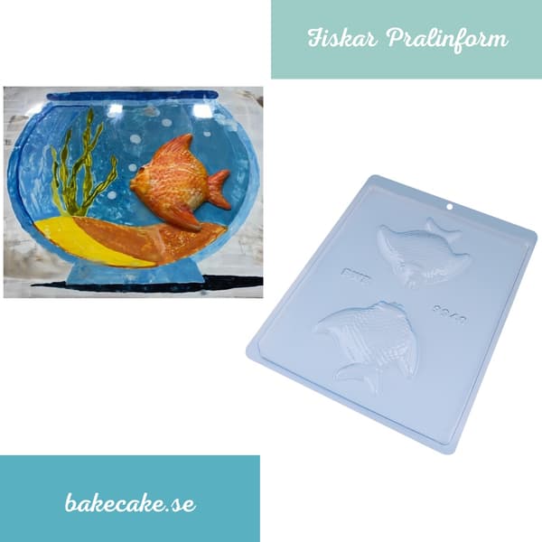 Pralinform Fisk Sjokoladeform - BWB 9940 Transparent transparent
