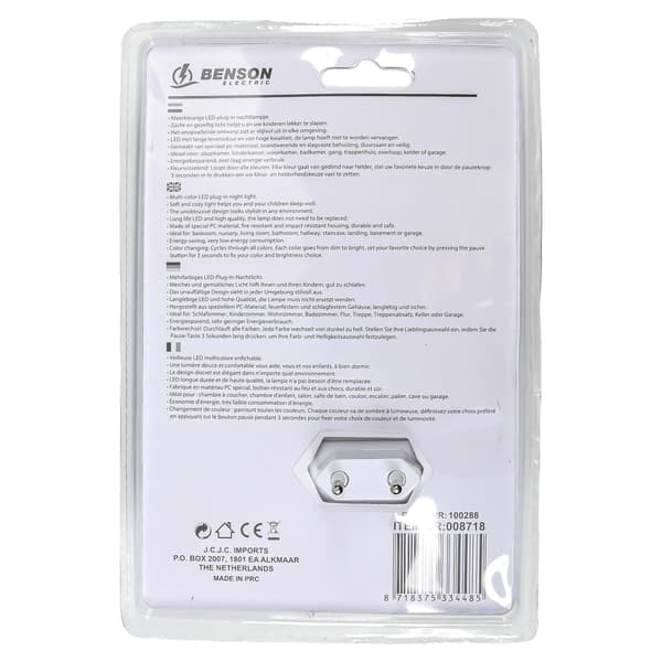LED-natlampe med stikprop 160