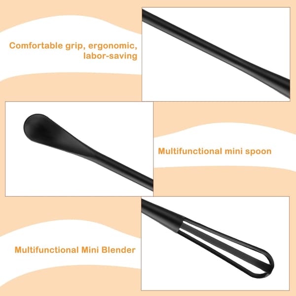 Pakke med multifunksjonelle mini-visper, eggvisper for matlaging, små visper for visping, blanding av ingredienser, røre sauser