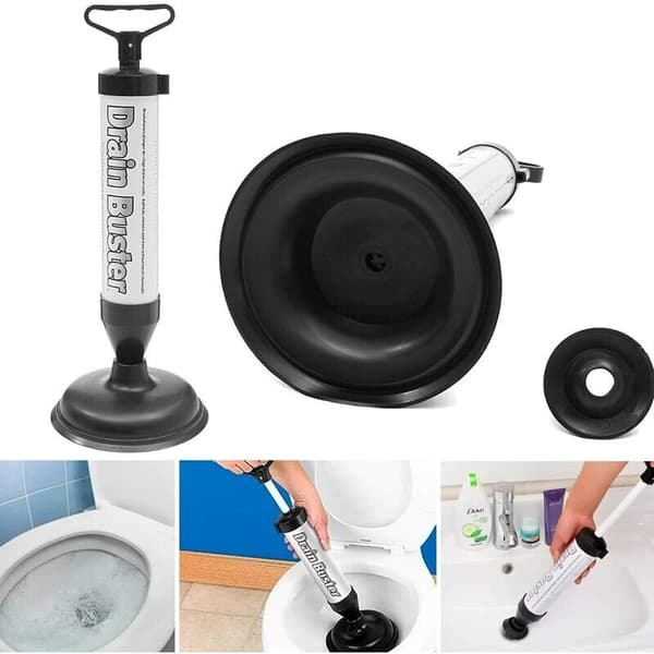 Avloppsrensare med sugpropp, WC-rensare för rör i badrum och kök