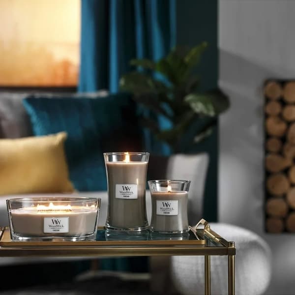 WoodWick Medium - Fireside Läpinäkyvä Grå transparent