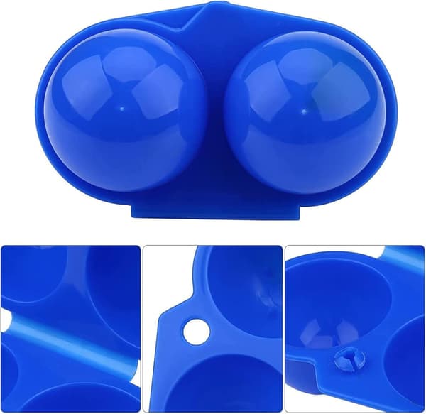 2-pack bärbar ägghållare, ägglåda i plast, vikbar