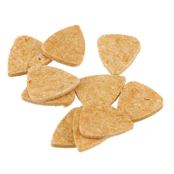 10 st Filtplockar för Ukulele Mudder Plockar Plectrums för Ukulele (orange)