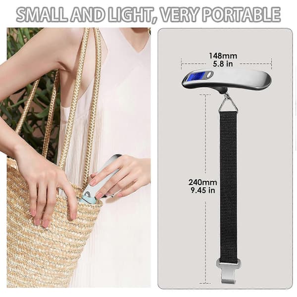 Joogee Bærbar Digital Reisevekt 50 kg 50 g LCD