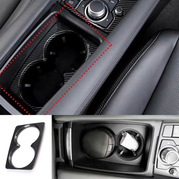 for Atenza 2020-2022 Bil Center Konsoll Koppholder Deksel Ramme Panel Trim Dekal Tilbehør