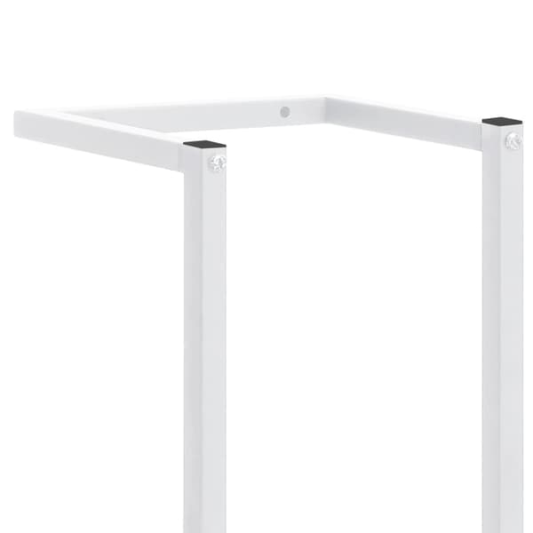 vidaXL Håndklestativ hvit 25x20x95 cm stål Vit white