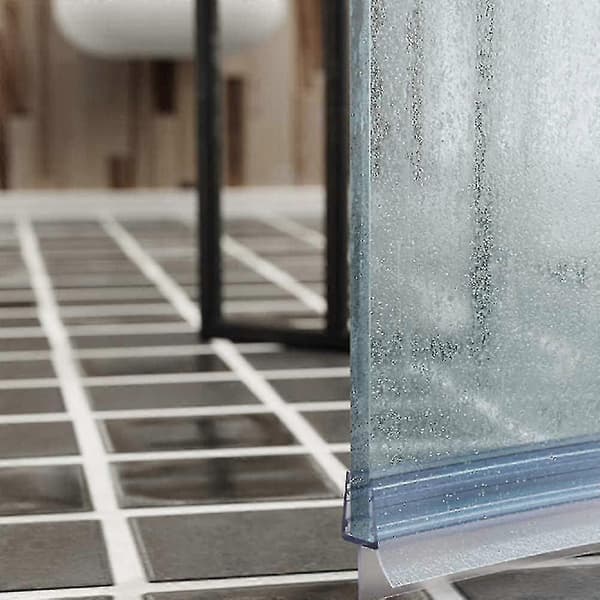 2 st 900 mm duschdörrslist - Rak/böjd glas, 46 mm, Max spelrum 20 mm