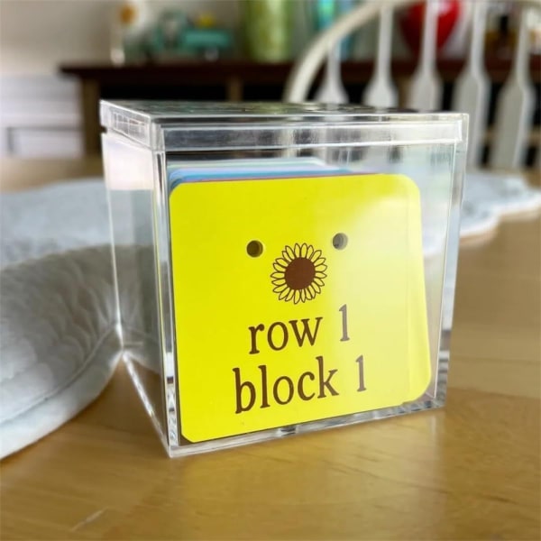 Patchwork Block Row Markers Hver farge inneholder 12 symarkører Innovativt sy- og patchwork-konsept Laget av papir med hull